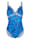 Olympia Badeanzug mit tiefem Ausschnitt für ein schönes Dekolltee, Blau