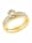 JOOP! Ring für Damen, Sterling Silber 925 vergoldet, Zirkonia (synth.), Gold