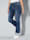 MIAMODA Jeans mit Fransen, Blue stone