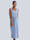 Alba Moda Kleid mit gesmokter Taille, Blau