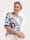 Barbara Lebek Shirt mit Allover-Druck, Blau/Khaki