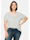 Sheego Shirt mit Ausbrennermuster, leicht transparent, blassaqua