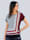Alba Moda Shirt mit exklusivem Dessin von Alba Moda, Rot/Weiß/Marineblau
