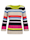 AMY VERMONT Pullover in Streifen-Optik, Marineblau/Beige/Weiß/Hellgrün/Pink