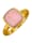 Amara Pierres colorées Bague avec 1 cabochon d'opale rose, Rose