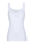 HERMKO Hemdje met kant bij de hals en op de voorkant van de bandjes, Wit