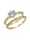 ZEEme Ring Set 925/- Sterling Silber Zirkonia weiß Glänzend 925/- Sterling Silber, gelb