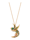 Golden Style Halsband med paradisfågel (kan även bäras som brosch), Flerfärgad
