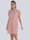 Alba Moda Kleid mit verlängertem Rückteil, Orange/Pink/Hellblau