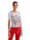 AMY VERMONT Shirt mit platziertem Print, Weiß/Rot/Blau