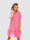 Maritim Strandkleid mit Volants, Pink