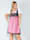 Sara Lindholm Dirndl met contrastkleurig schort, Zwart/Pink