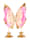 MARAVILLA Deko-Flügel, Pink/Rosé/Goldfarben