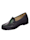 Naturläufer Slipper obuv s typickým mokasínovým šitím, Čierna