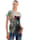 AMY VERMONT Shirt mit bedrucktem Vorderteil, Hellgrau/Grün