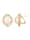 Amara Perle Ohrringe mit Mabé-Zuchtperlen, Weiß
