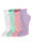 Esda Sokken met aantrekkelijk bloemenpatroon, Wit/Lila/Mint/Roze