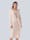 Alba Moda Strickkleid mit Bindegürtel, Creme-Weiß