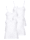 Viania Unterhemden im 4er-Pack mit Spitze am Ausschnitt, Weiß