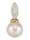 Amara Perles Pendentif avec perle de culture d'Akoya, Blanc