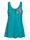 Maritim Badjurk met kleine print bij de buste, Turquoise