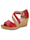 Sandály s atraktivním vedením řemínků, Červená