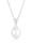 DIAMONDS Halskette Süßwasserzuchtperle Diamant (0.04 Ct.) 925 Silber, Weiß