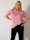 Sara Lindholm T-shirt aux effets brillants, Bois de rose