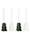 impré Kerzenständer-Set, 4-tlg., Tannenbaum, Weiß/Grün
