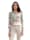 AMY VERMONT Pullover mit effektvollem Blätter Print, Weiß/Multicolor