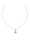 Halskette 925/- Sterling Silber Zirkonia weiß 45cm Glänzend
