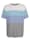 Roger Kent T-Shirt mit garngefärbtem Steifenmuster, Weiß/Blau/Türkis