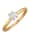 Amara Solitär Damenring mit lupenreinem Brillant, Weiß