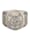 CAI Ring 925/- Sterling Silber Satiniert, Silbergrau