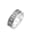 Kuzzoi Ring Herren Bandring Römische Zahlen 925 Silber, Grau