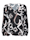 Alba Moda Bluse mit voluminösen Puffärmeln, Schwarz/Beige/Weiß