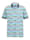 BABISTA Poloshirt met luxueus jacquardpatroon rondom, Blauw/Groen