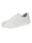 Gemini Sneaker met trendy lasercutmotief, Wit