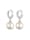 Ohrringe Creolen Synthetische Perlen Ohrhänger Klassik 925Er Silber