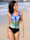 Sunflair Badeanzug mit figurgünstiger Schnittführung, Blau