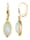 Amara Pierres colorées Boucles d'oreilles avec opales de cristal, Blanc