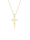 Halskette Kreuz Klassisch Glaube Jesus Kommunion 375 Gelbgold