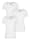 HERMKO Unterhemden im 3er-Pack, Weiß
