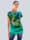 Alba Moda Strandshirt mit Farbverlauf, Grün