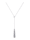 Diemer Trend Collier met druppelvormige hanger, Zilverkleur