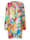 Tunique à imprimé graphique multicolore