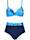 Naturana Bügel Bikini Beachwear, blau-türkis-marine