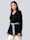 Alba Moda Pullover mit glänzendem Bindeband, Schwarz