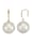 Diemer Perle Ohrringe in Silber 925, vergoldet, Weiß
