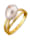 Amara Perle Damenring mit Süßwasser-Zuchtperle, Weiß